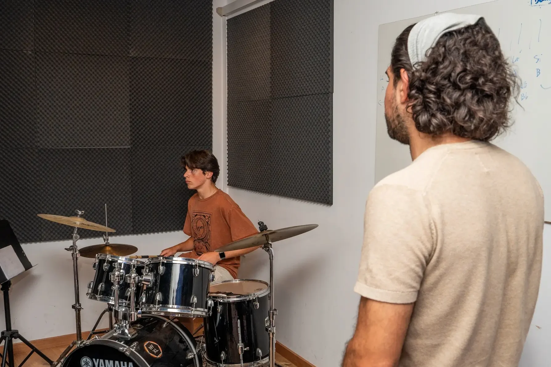 Aulas de Bateria em Tavira com a Ria Inquieta